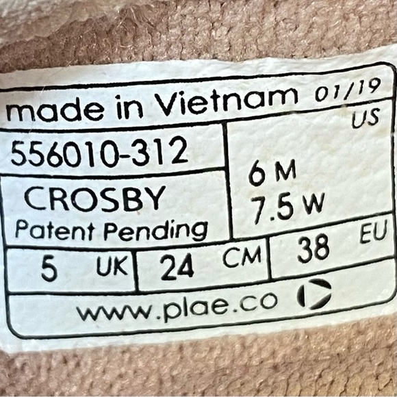 Womens 7.5 Plae Crosby Flats Pink SEF1564 - Picture 8 of 8